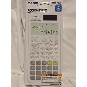 CASIO fx-115ES PLUS 2nd Edition Scientific Calculator Solar Plus Battery Back Up